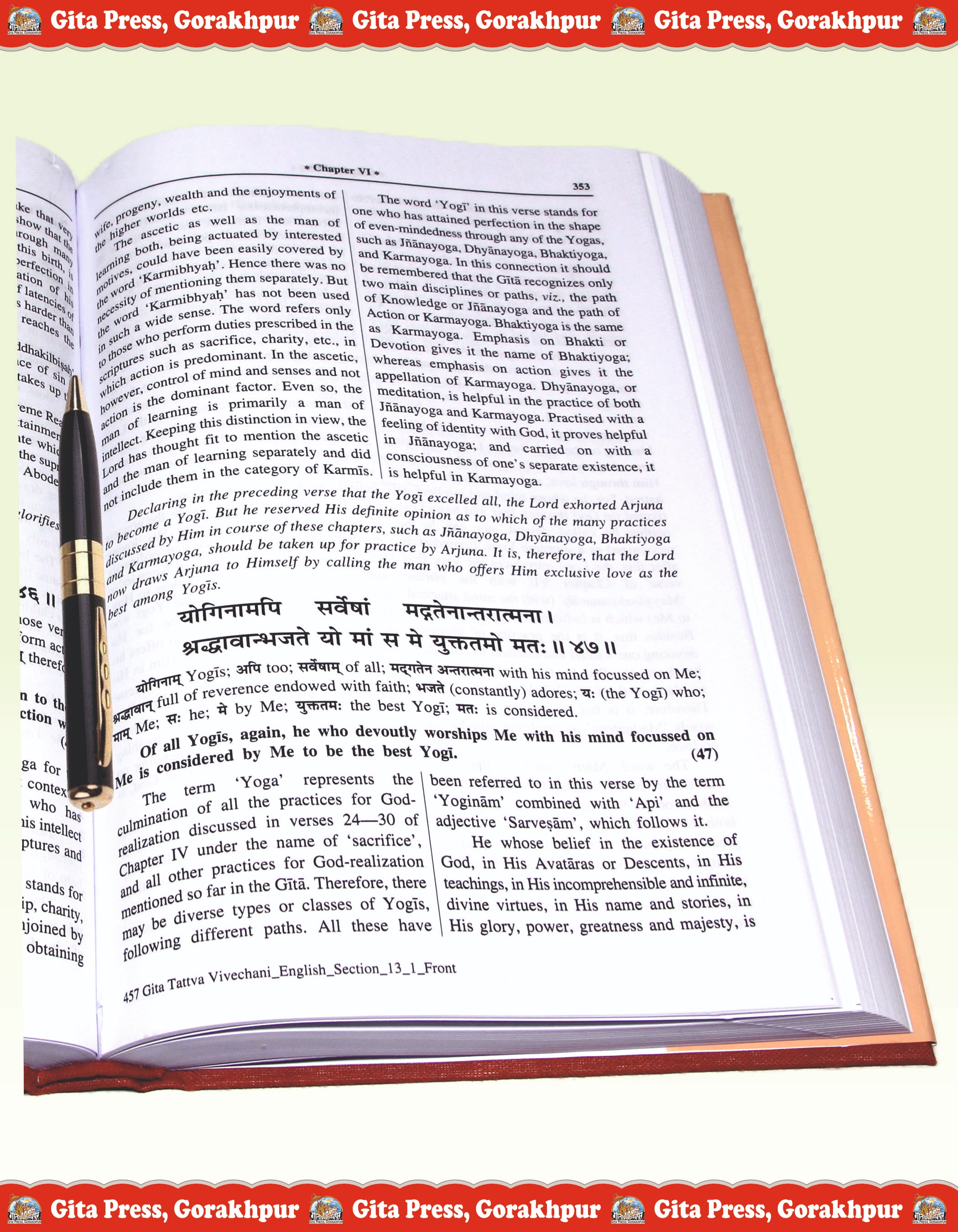 Gita Tattva Vivechani English The Gita Content Page