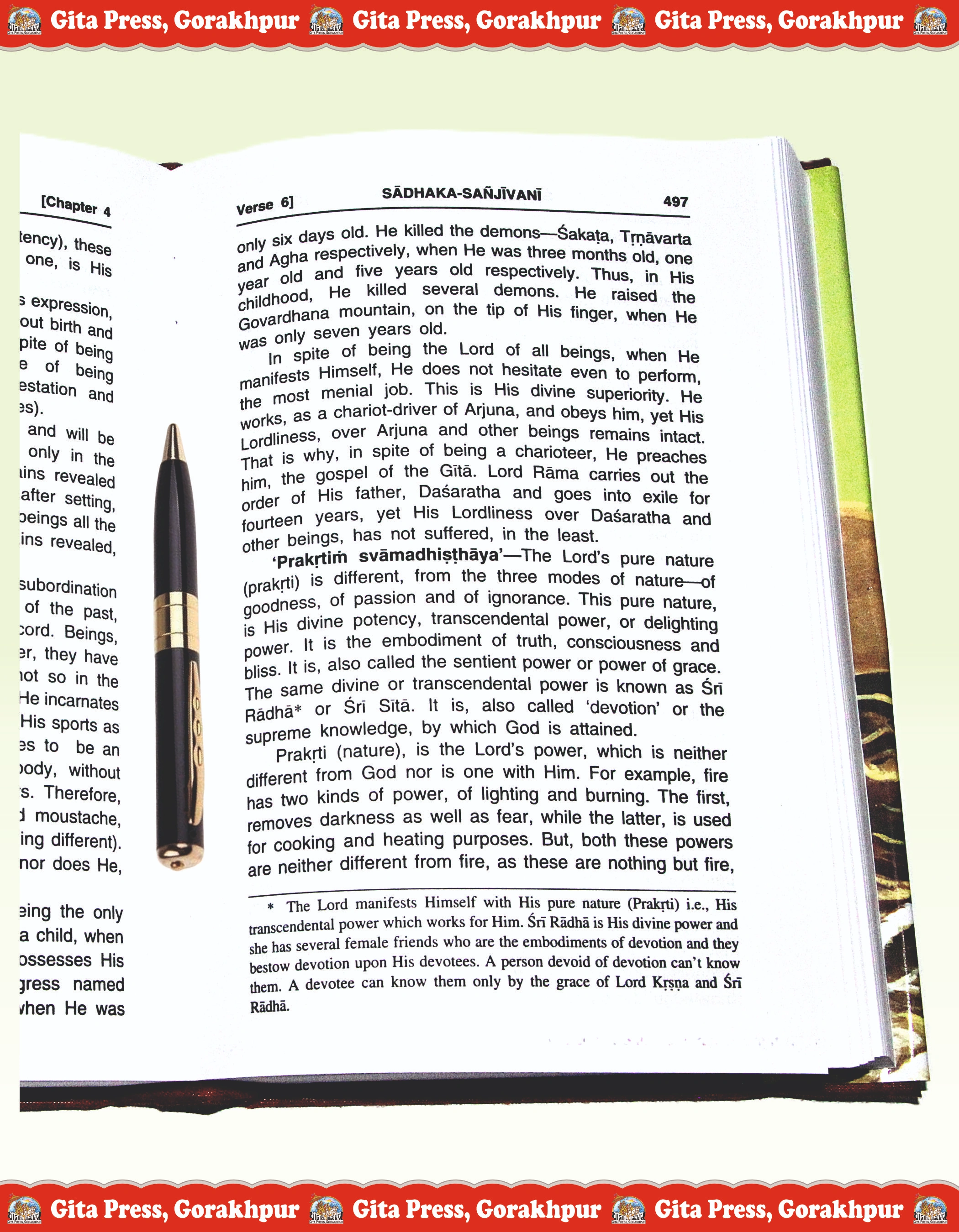 Gita Sadhak Sanjivani English The Gita Content Page 
