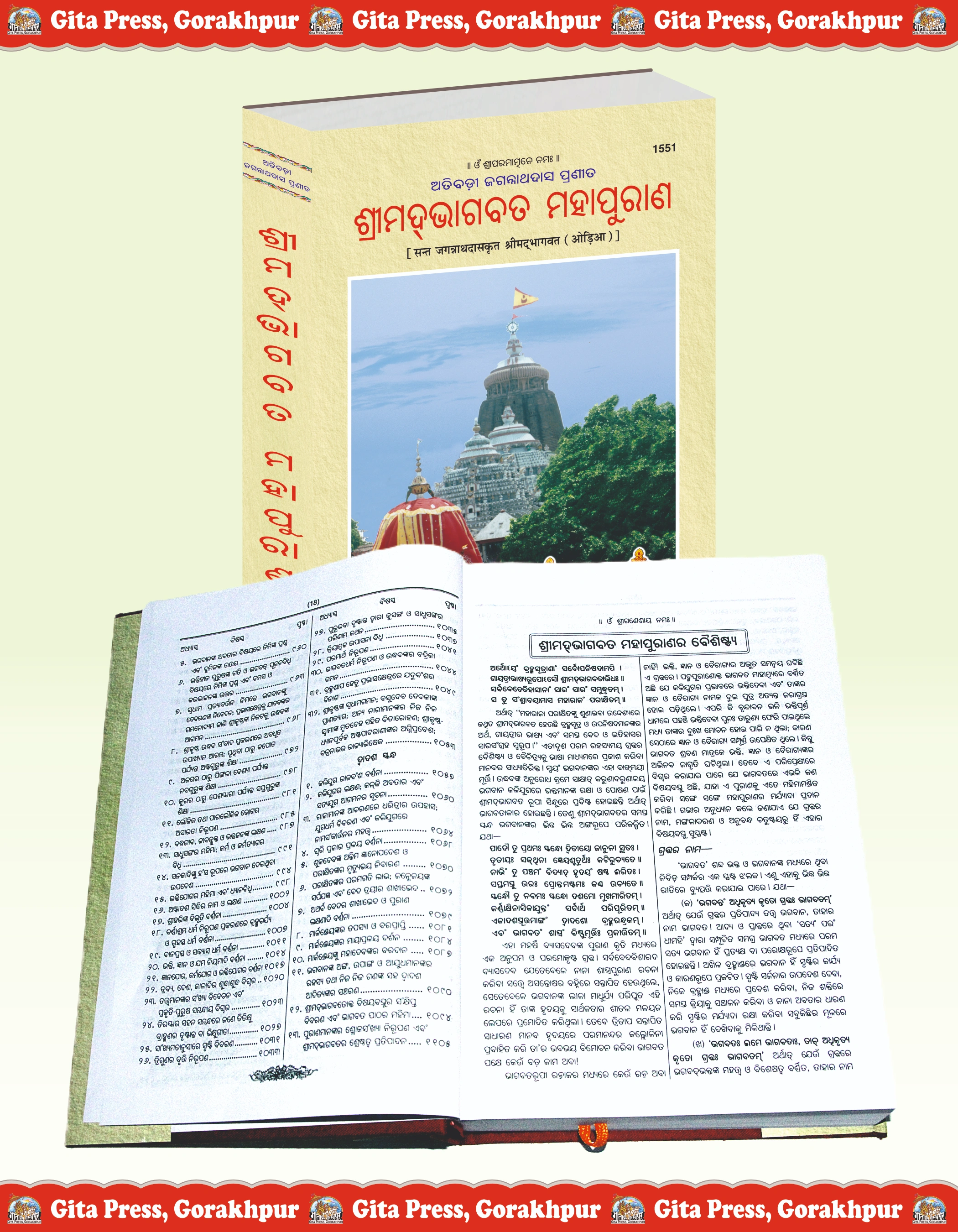 Shrimad Bhagavat Mahapuran Oriya Bhagwat Katha book Inside Page