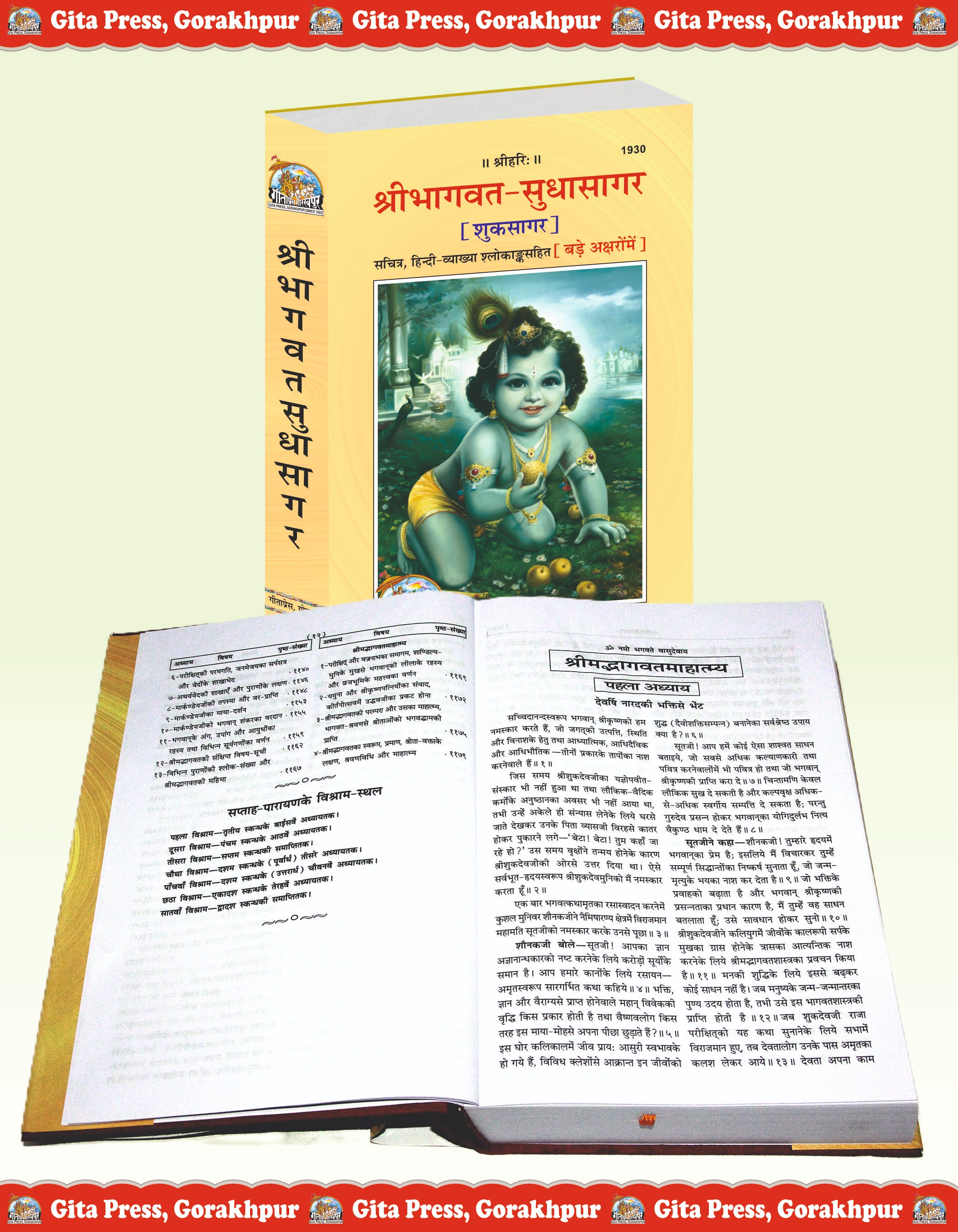 Shrimad Bhagavat Sudhasagar (Shuk Sagar) Hindi Inside Page