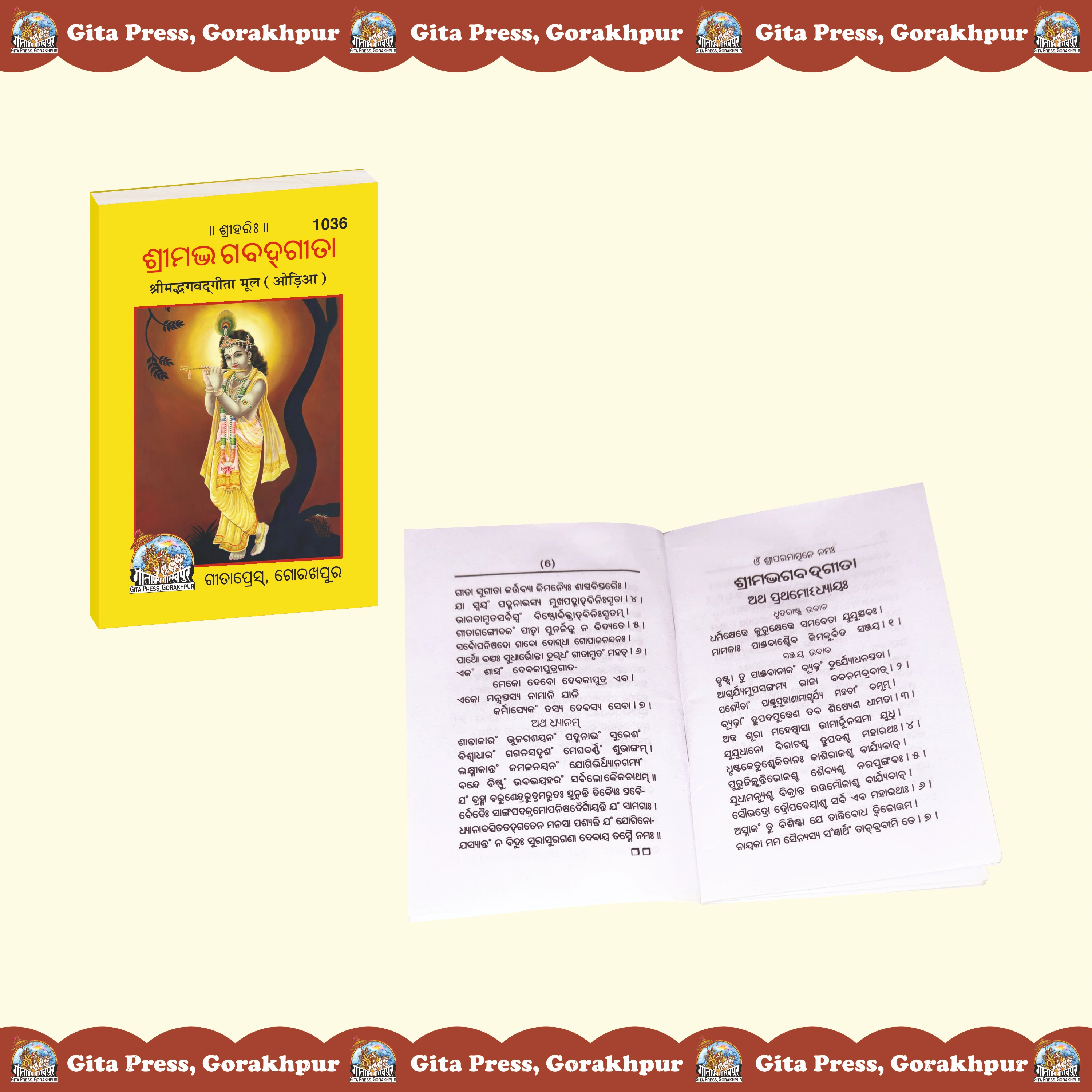 Shrimad Bhagavad Gita Mool Oriya Inside Page