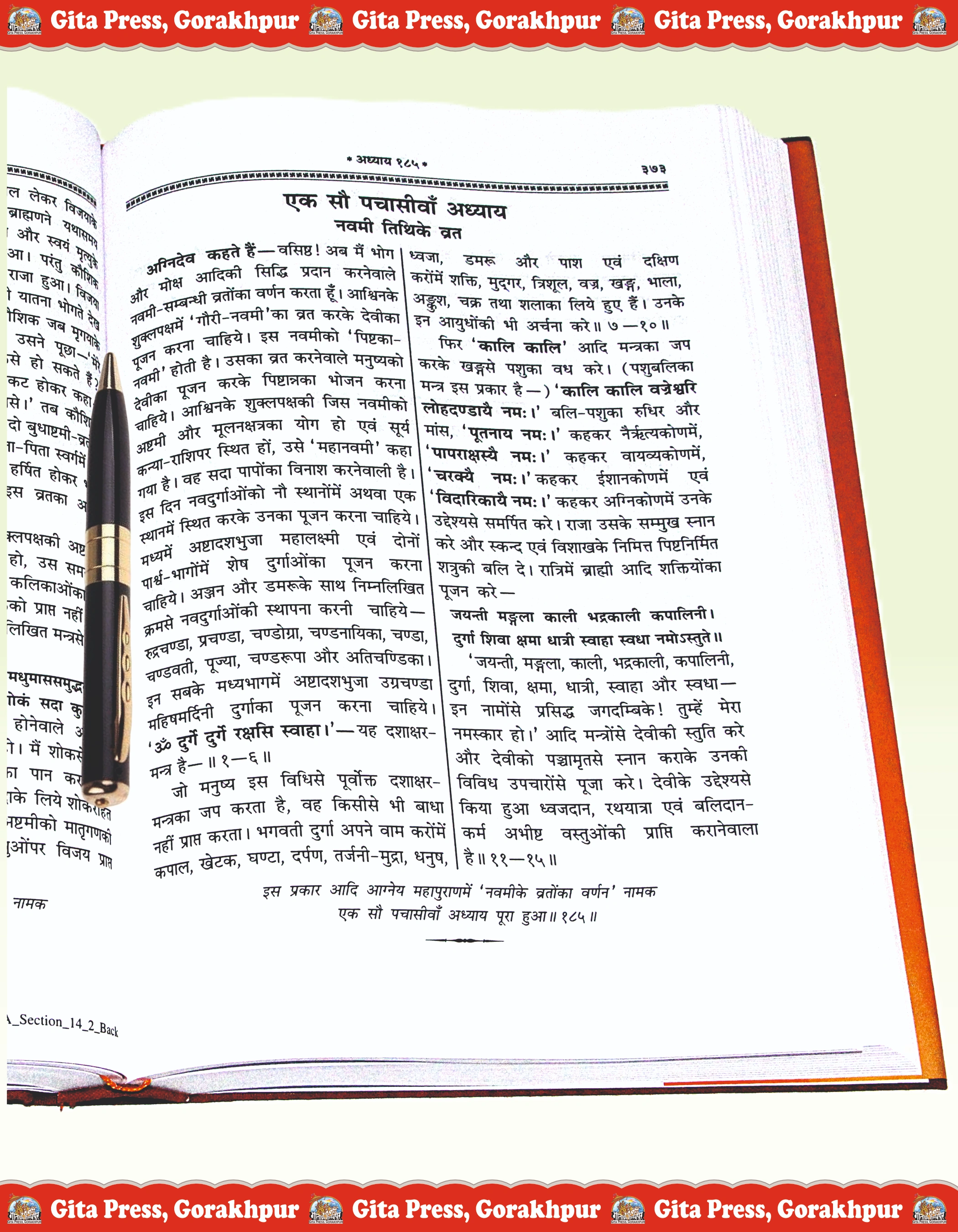 Agni Purana Hindi Content Page